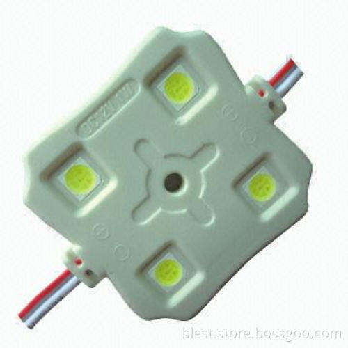 Injection White Waterproof Lights 4 5050 LED Module with 12V DC Working Voltage, Anti-UV Design